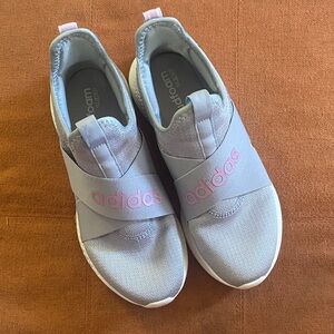 adidas Gray and Pink Athletic Shoes